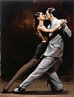 Tango Canvas Paintings - Tango in Paris